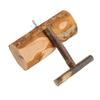 Parrot Stand Feeding Bowl Wooden Parrot Cage Feeder Cups with Standing Stick Bird Cage Accessories