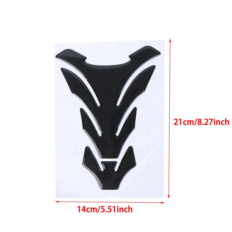 1Pcs Carbon Fiber Motorcycle Fuel Tank Protection Sticker for  MT07 MT09 FZ07 FZ09 Motorbike Parts