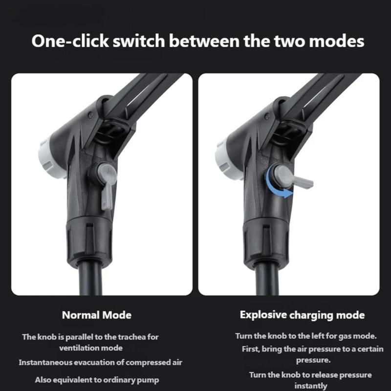 Bicycles Floor Pump with Gauge High Pressure Floor Bike Pump Inflator Cycling Manual Tire Pump Cycling Accessories