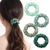 IRIYULI Silk Hair 20 Natural Gentle On Hair Stylish Hair Accessories for Adults and Birthday Gift Green Mint Green Mint Green Light Set of Ties, 2cm,