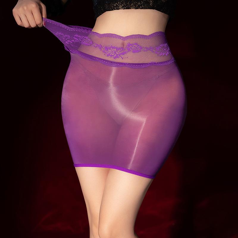 Bodycon Miniskirt Sexy Stockings Skirts Women Transparent Ultra-Thin Dress Ladies Erotic Lingerie Seductive Tight Short Skirt