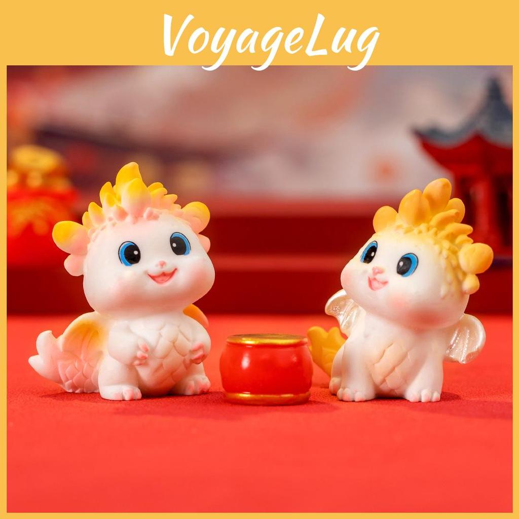Creative Resin Cute Little Dragon Miniature Figurine For Car And Desk Decoration