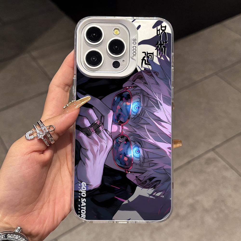 Jujutsu Kaisen Gojo Satoru Phone Case for Xiaomi Poco X7 X6 X5 X3 F7 F6 F4 F3 GT Pro 4G 5G Matte Silver Hard Cover