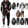 Wolf 3d Print Hoodie Suit Autumn Winter Fashion Men Women Sets Tracksuit Unisex Hoodie + Pants Two-piece Set