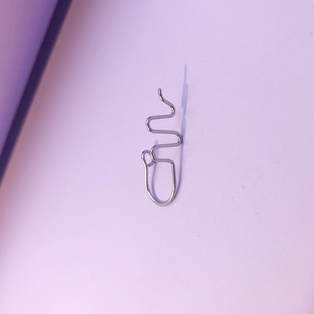 Kein Loch, unregelmäßiger Nasenring, Punktionsschmuck, falscher Nasenclip, Nasenschnalle, Nasendekoration