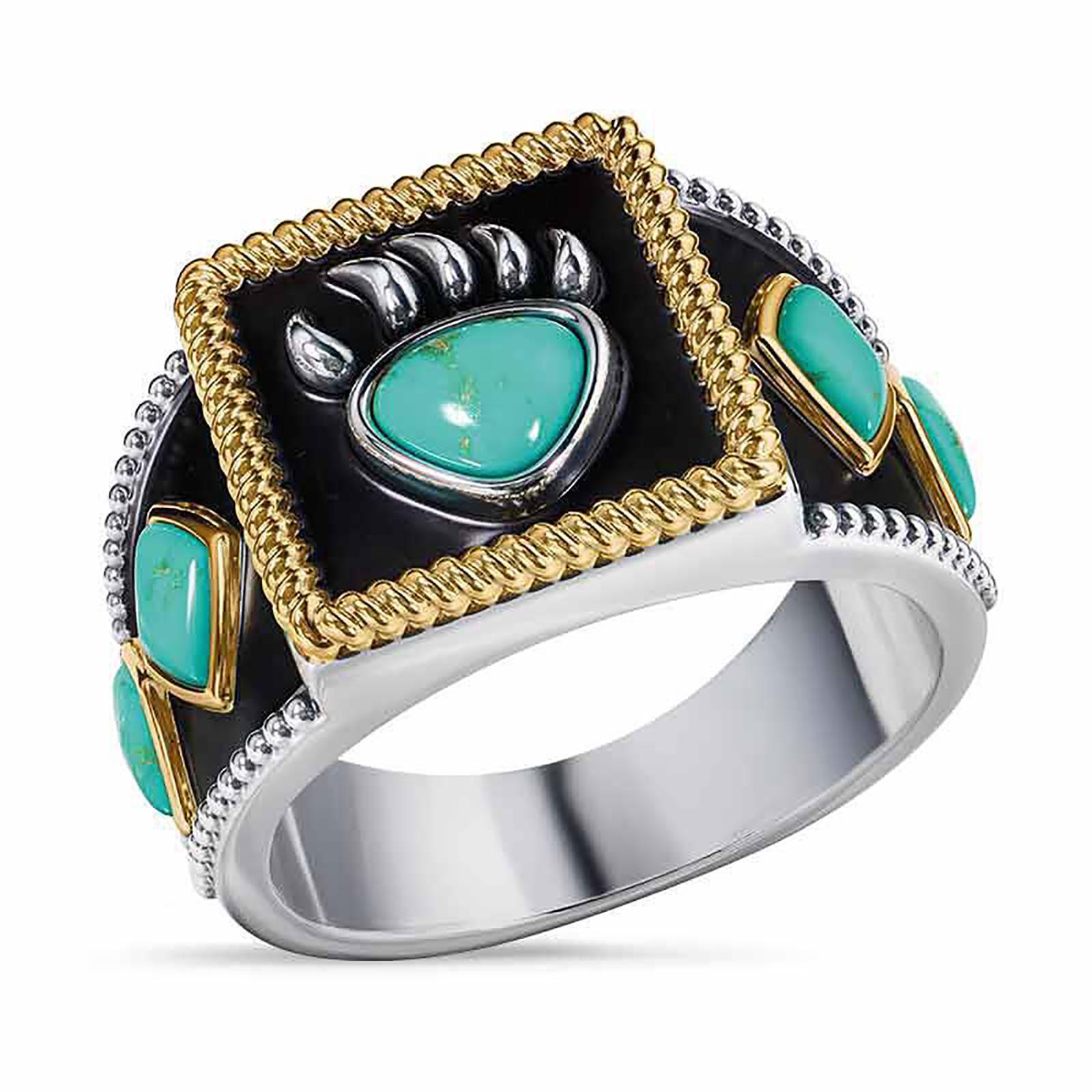 

Creative Turquoise Bear ring to highlight your unique personality