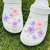 18PCS Fashion Shoe Charms Set Summer Cherry Blossom Pearl Shoe Decorations Buckle for Clogs Sandals DIY Accessories