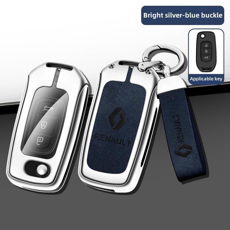 For Renault 2026 New Hub Caps Zinc Alloy Car Key Case Cover Shell For Renault Koleos Captur Kadjar Megane Clio Talisman Scenic A