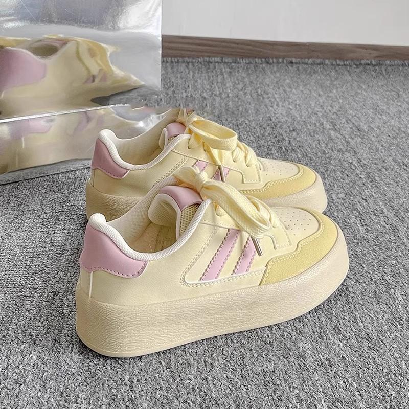 Sneakers platform casual board shoes women's spring and autumn new versatile women's shoes heightening women's shoes