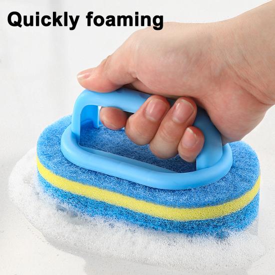 Tub Cleaning Brush Ergonomic Handle Scrubber Shower Stalls Stiff Bristle Cleaning Kitchen Sinks Window Frames Cleaning