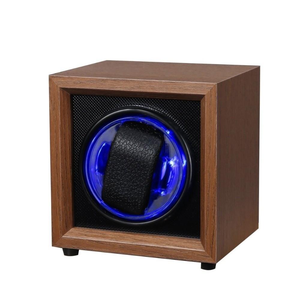 USB-Strom Automatischer Uhrenbeweger Holzgehäuse Elektrischer Uhrenrotator Drehende Uhrenbox Büro