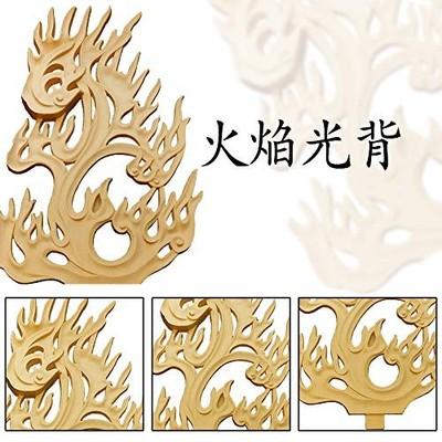 Wooden Buddhist Statue Fudo Myoo Cypress Wood Gift Box