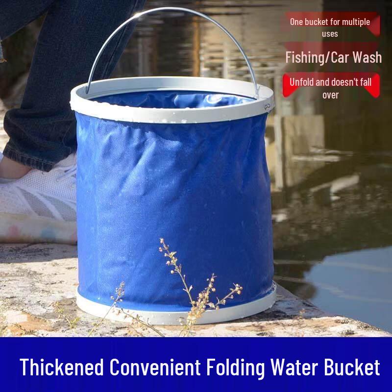 ZISIZ Portable Folding Waterproof Oxford Bucket