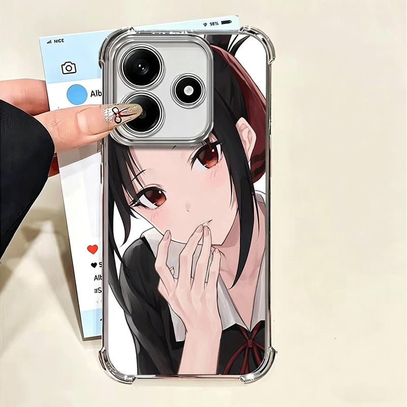 Kaguya Sama Shinomiya Soft Phone Case For Xiaomi Poco X7 X8 Pro Max X6 X5 X3 F8 Ultra F7 M8 M7 M5S Redmi 15C 15A 15 14C 13C 12C
