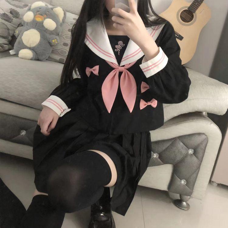 JK Korean Uniform Suit Japanese Student Pleated Skirt College Style School Outfits Women Sailor Outfit Cosplay Uniform Japanese