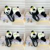 Panda Cartoon Girls Plush Backpack With Zipper Closure And Inner Pocket Perfect