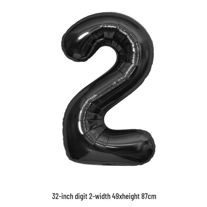 32-Inch White Number '40' Birthday Balloon, Aluminum Foil Party Decoration Prop