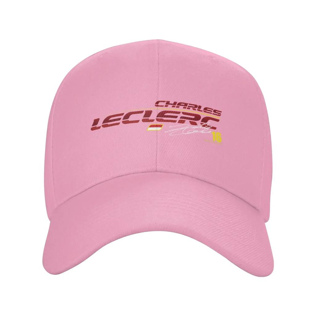 Cappellino da Baseball Cool Personalizzato Charles Leclerc Donna Unisex Regolabile Adulto Sport Auto da Corsa Cappello da Papà Primavera