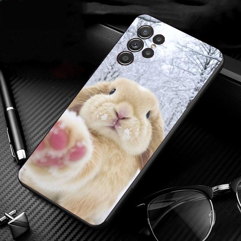 Phone Case For Samsung Galaxy S26 S25 S24 S23 S22 S21 Ultra S24 S23 S22 S21 S25 Plus S24 FE Rabbit Animal