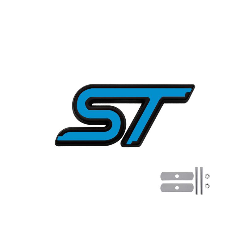 ST Logo Grille Badge τρισδιάστατο μεταλλικό έμβλημα αυτοκόλλητο για ST Line Fiesta Focus Edition Car X KUGA Mondeo Ecosport Αξεσουάρ