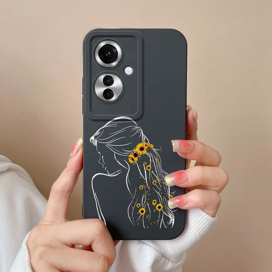 For OPPO Realme 12 Lite C65 Reno11 Pro A60 A59 Cases Back Covers Fashion Girls Boys Liquid Soft Silicone Camera Protection Phone Bags Housing For OPPO