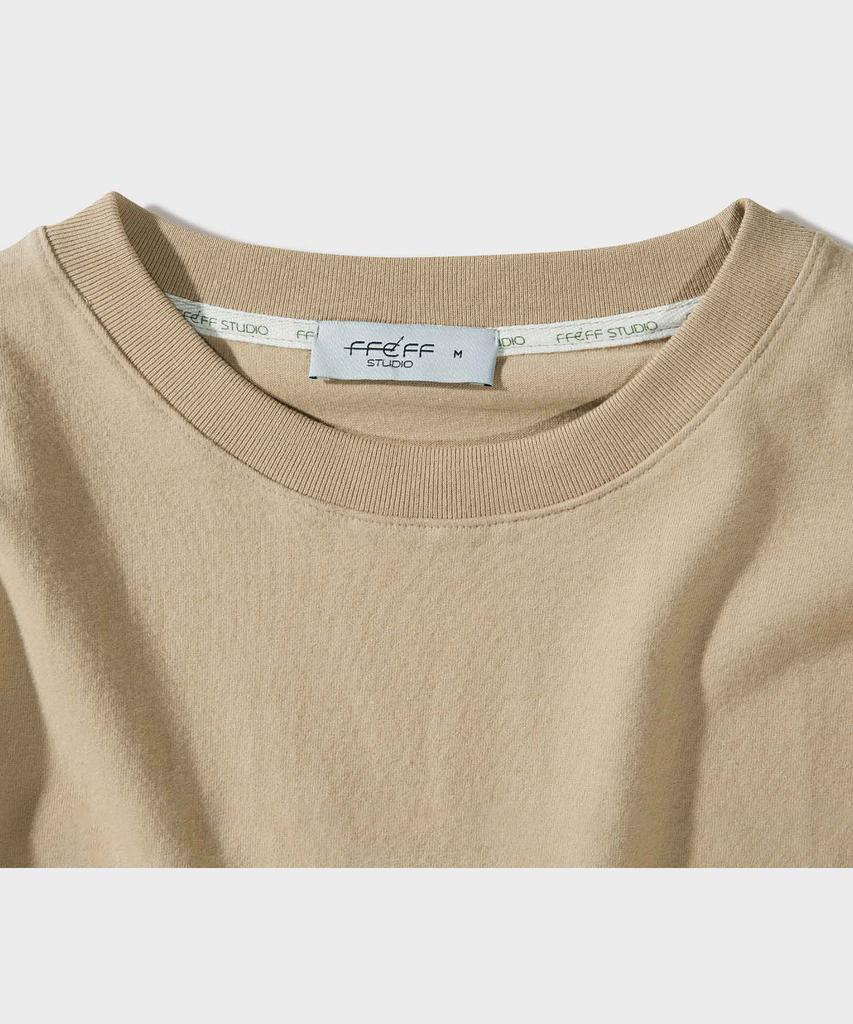 FFEFF STUDIO Cross F Long Sleeve T-Shirt (Beige)