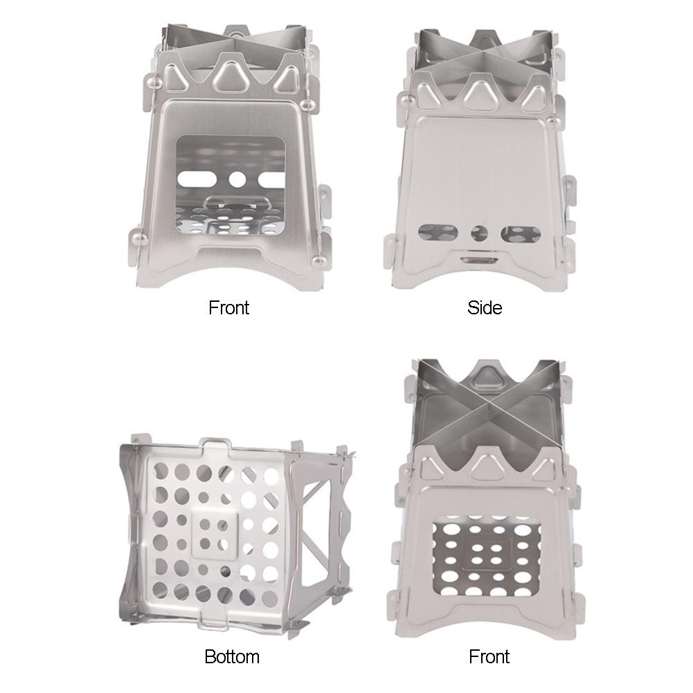 Stainless Steel Camping Stove Collapsible Camping Fire Stove Lightweight Camp Stove Portable for Camping and Survival Australia