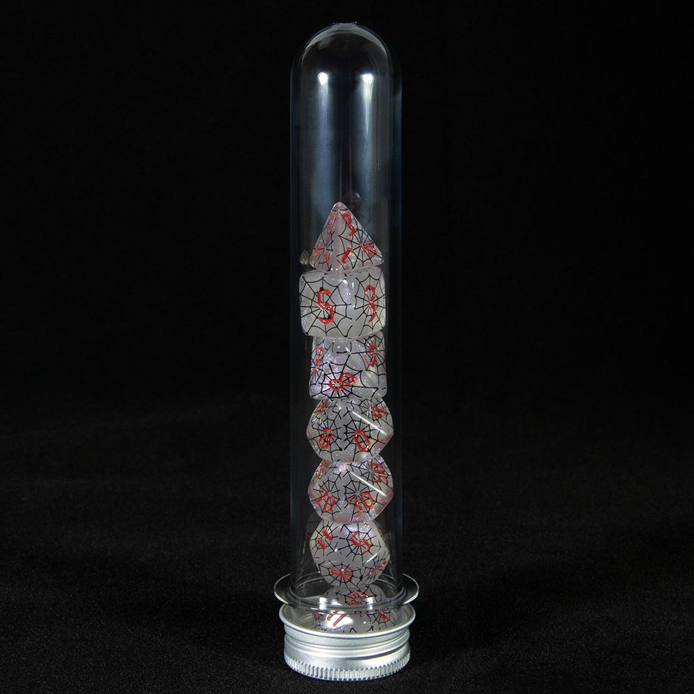 

Многогранные игральные кости DND Rpg TRPG 7 шт./набор с шелкографией и эффектом паутины, набор цифровых игральных костей D4,6,8,10,10%,12,20 для настольной игры, многогранные игральные кости