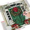 Full Square Diamond Embroidery Door Handicraft Diamond Painting Winter Landscape Christmas Decorations For Home