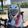 Universal Helmet Decoration Braids Motorcycle Helmet Thick Braid Dreadlocks Ponytail Braid Fashion Helmets Punk Style Hair Decor