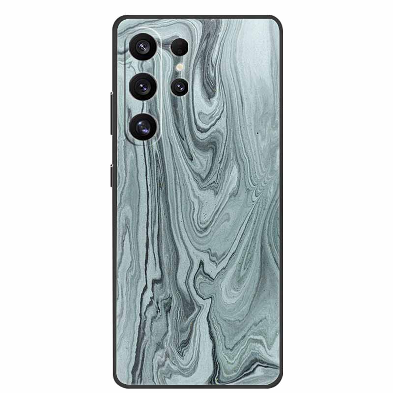 Phone Case For Samsung Galaxy S26 Ultra Colorful Painted Soft Silicone Bumper for Samsung S26 Ultra Case Marble Shockproof Cover