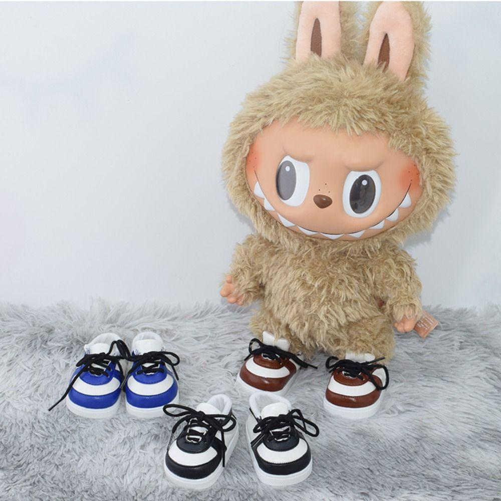 

Lace-up Doll Leather Shoes 8.5cm Doll Clothes Shoe Doll Accessories Labubu Doll Shoes Children Toy синій