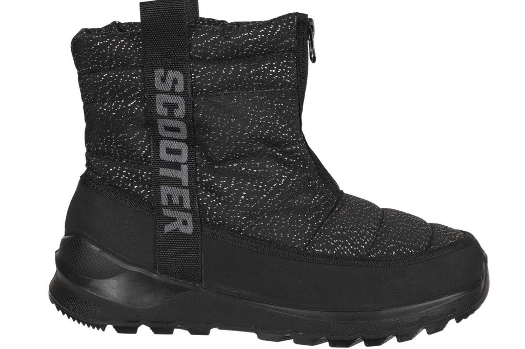 Su Geçirmez Siyah Gümüş Kadın Bot Z7448TSQ