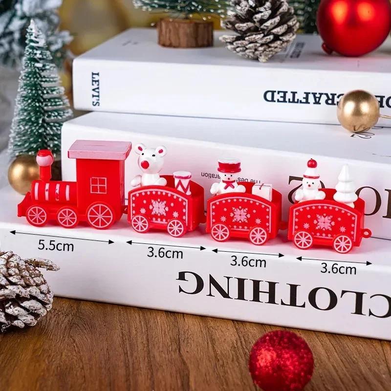 Christmas Train Christmas Train Toys Christmas Party DIY Decorations Home Cristmas Cake Decoration Ornaments Happy New Year
