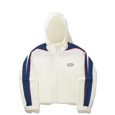 Li Ning Color Block Hooded Zip Windbreaker Women Outerwear AFDWE86-1
