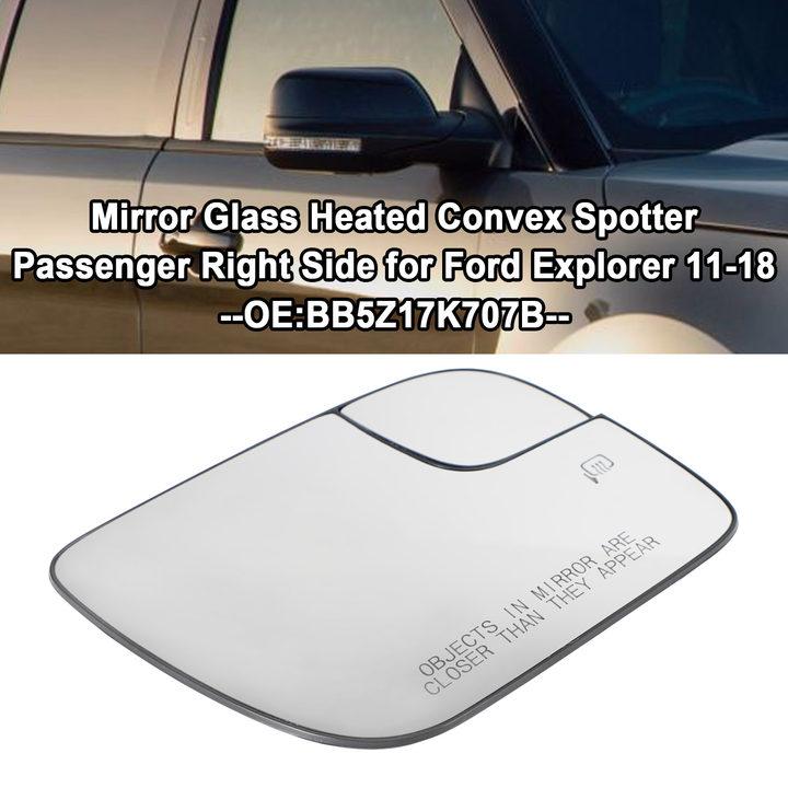 Mirror Glass Heated Convex Spotter Passenger Right Side for Ford Explorer 11-18
