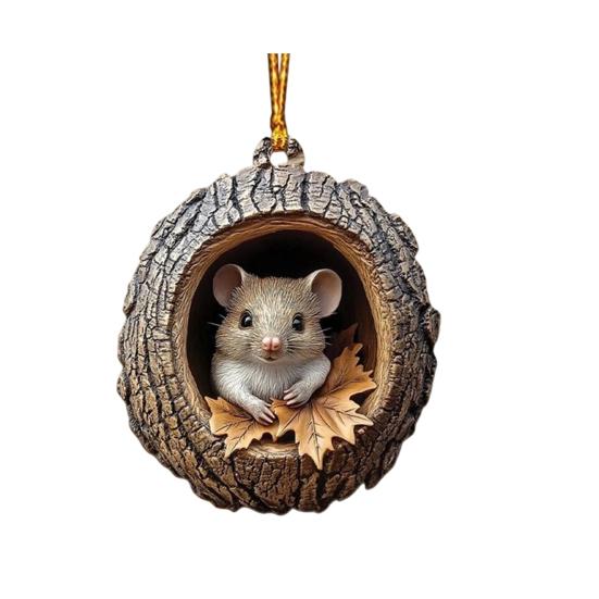 Forest Animal Acorn Ornaments Christmas Tree Decorations 2026 Acrylic Woodland Creature Hanging Ornaments for Home Decor Rustic Gifts