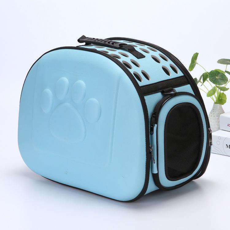 EVA Solid Color Pet Carrier: Washable, Breathable, Comfortable Handheld & Shoulder Bag with Large Capacity for Cats and Dogs.