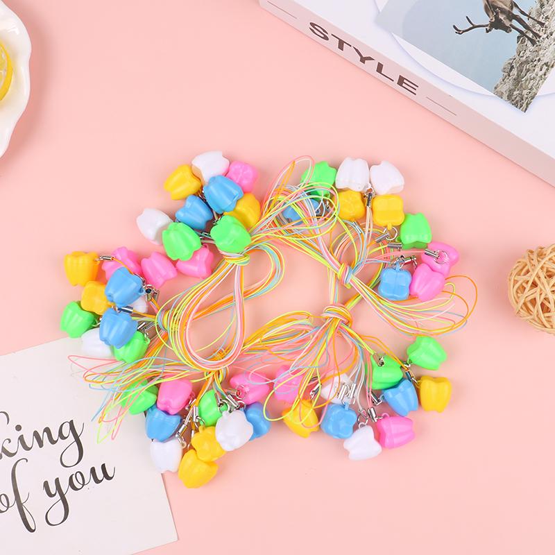 50Pcs Baby Tooth Box Tooth Shape Milk Teeth Storage Boxes Baby Souvenir Gift