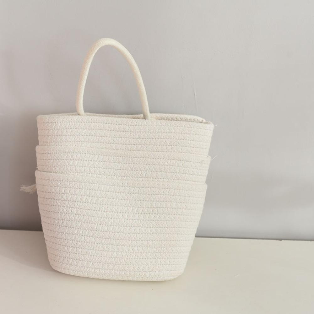 Mehrzweck Wandhängender Aufbewahrungskorb Handgewebte Tür-Aufbewahrungstasche Haushaltsdekoration