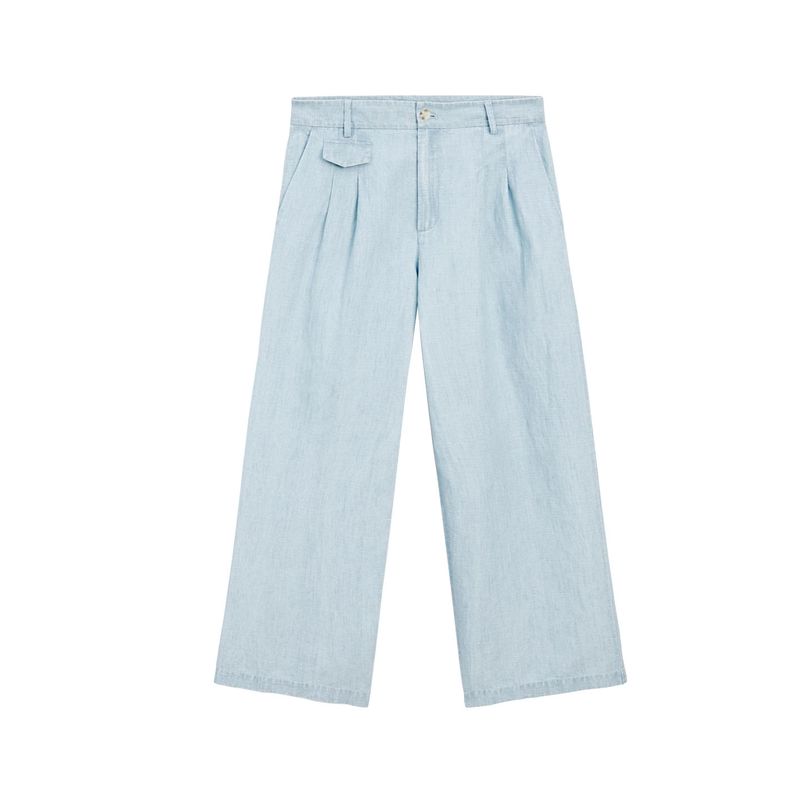 MD Autumn New Women clothes Casual Idle Style Casual Loose Feeling Drape Straight Denim Trousers 5025800