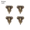 4Pcs Mini Metal Crafts DIY Manual BJD Doll Bags Parts Doll Suitcase Box Case Corner Protector Luggage Trunk Lock Box Accessories