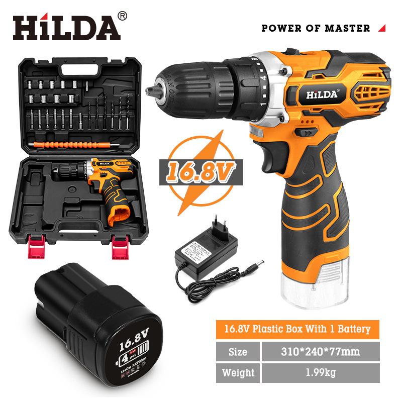 Hilda Rechargeable Lithium Multi-Function Impact Drill and Screwdriver