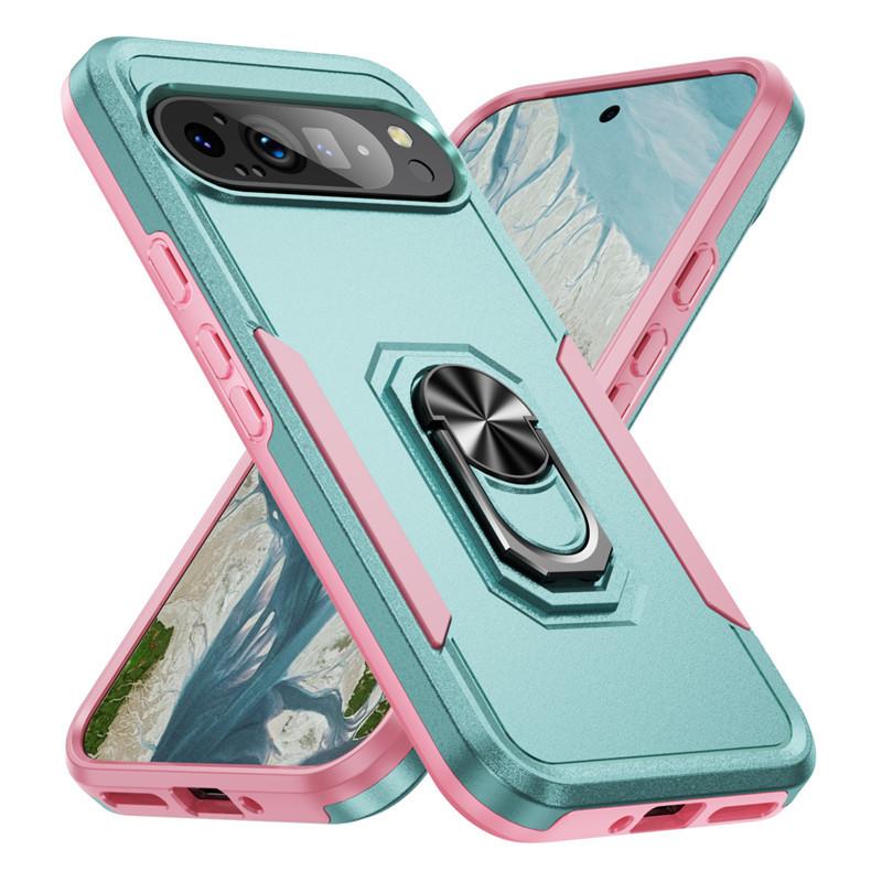 Applicable To Google Pixel 9Pro Ring Armor Anti-Drop Phone Case Pixel10a Pioneer Bracket Case
