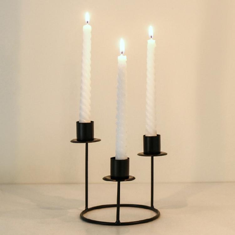 3 Head Nordic Metal Candle Holder Candlestick Stand HandMade Candle Holder Chamberstick Holder Candlelight