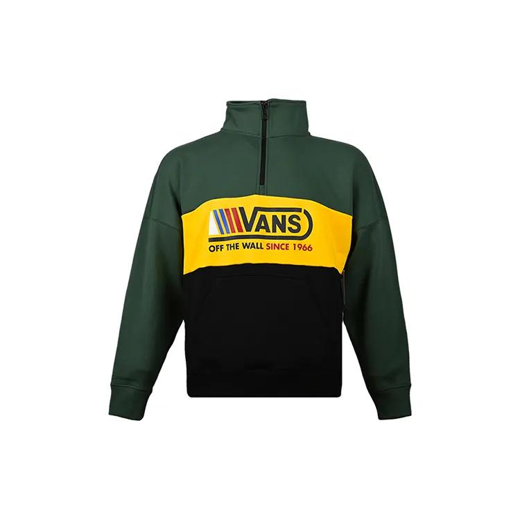 Vans Sweatshirts Men's Green Stand Collar Moderate (Unisex) Sweatshirts VN0A4UROEEI