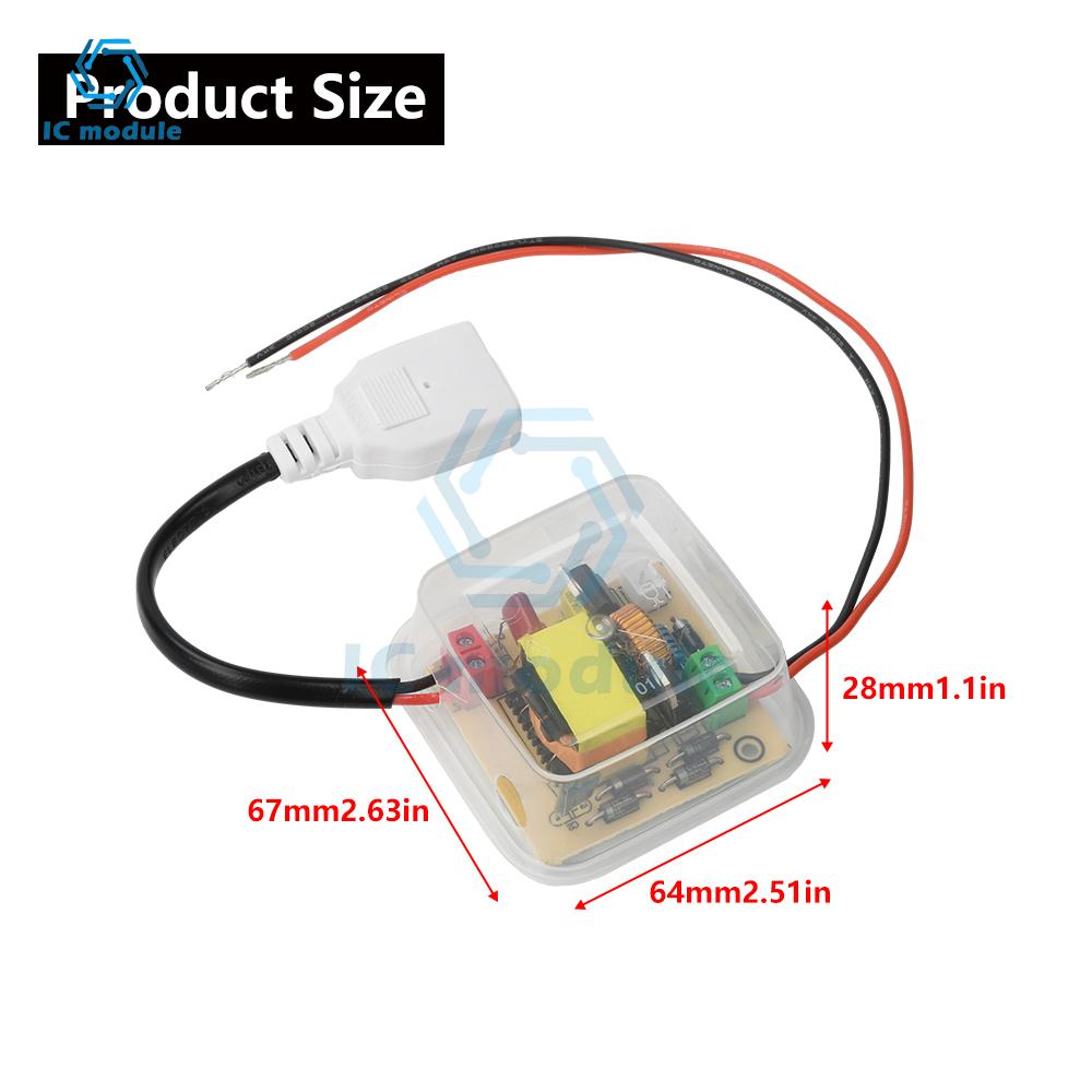 DC 12-16.8V To 220V Boost Inverter Module High-Power 100W Boost Module Outdoor Universal Solar Panel Inverter