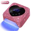 72W Cordless UV Nail Lamp Rechargeable 30 LEDs Nail Dryer UV Light Cabin Professional Nail Art Manicure Tools for Home and Salon