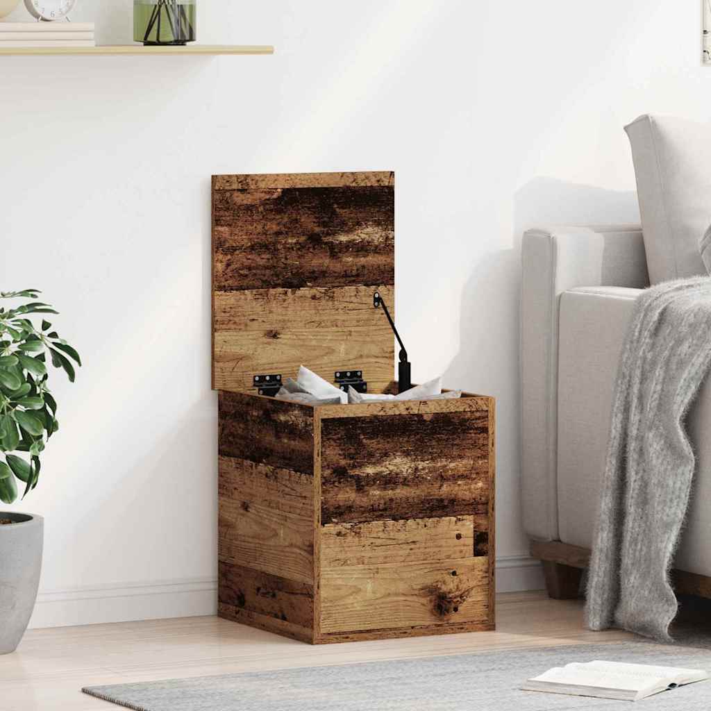 Storage Box Reclaimed Wood 40 x 42 x 46 cm Engineered Wood