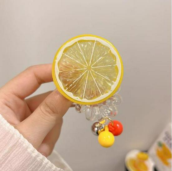 

Свежий Лимон Эластичная Резинка для Волос - Универсальная, Модная, Прозрачная Резинка для Пучков и Хвостов